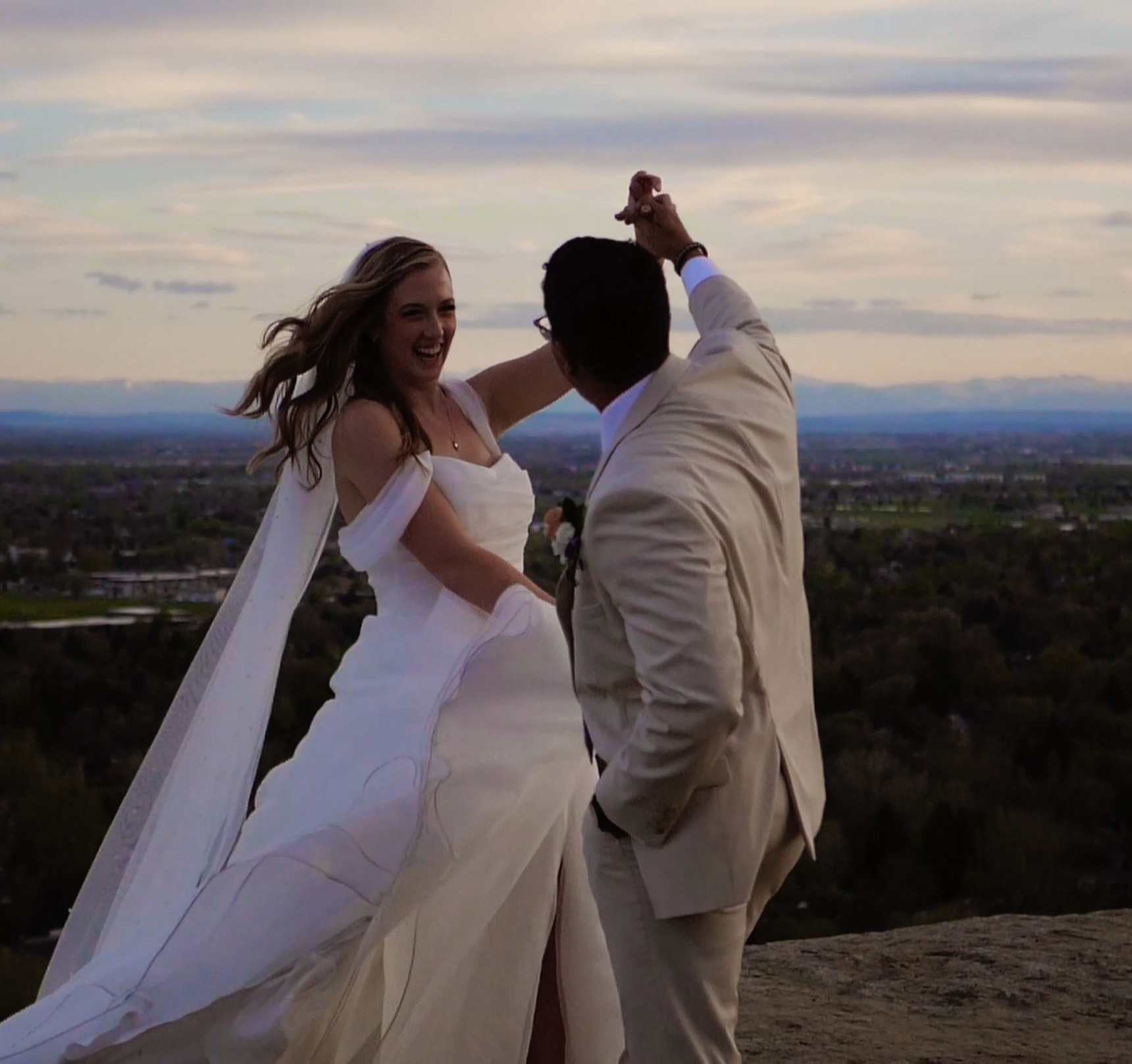 A cinematic wedding celebration