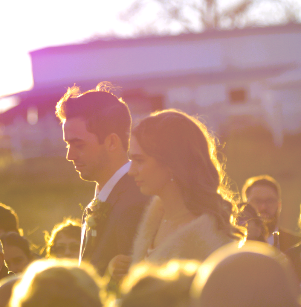 A quiet Montana wedding moment